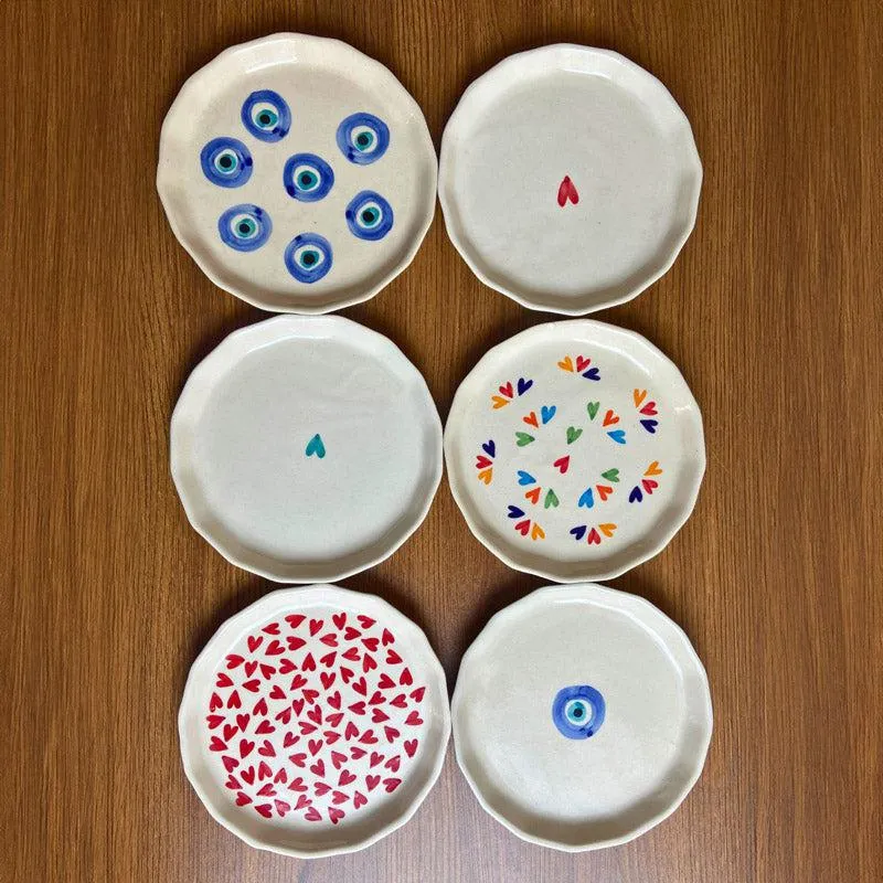 Heartable Snack Plate - Set Of Six media 1