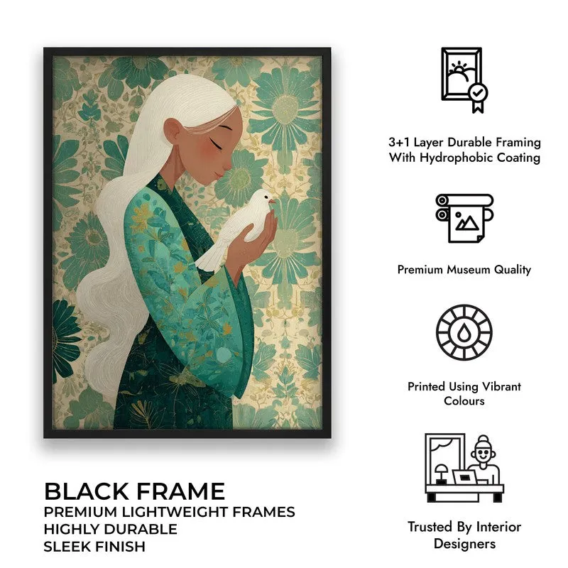 Meadowelle Canvas Wall Painting - Black Frame media 9