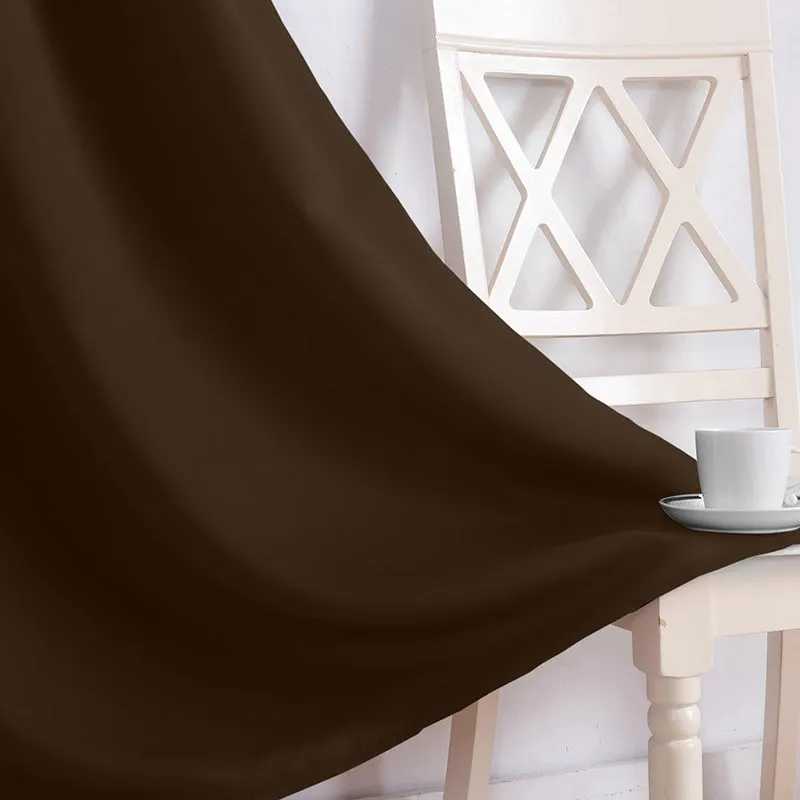 Noir Double Pinch Pleat Blackout Curtain - Cocoa Brown media 3
