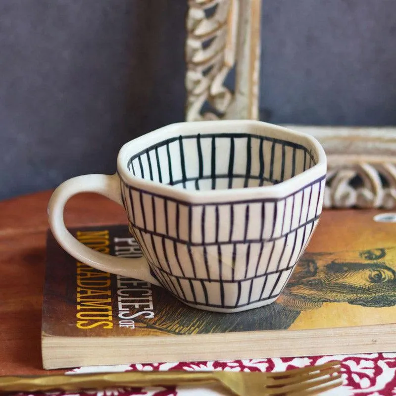 Rosamal Ceramic Coffee Mug (250 mL Each) - Set of Six media 3