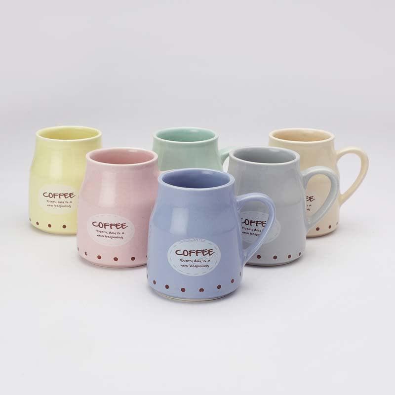 Caffeine Ceramic Tea Cup (200 mL Each) -  Set of Six media 6
