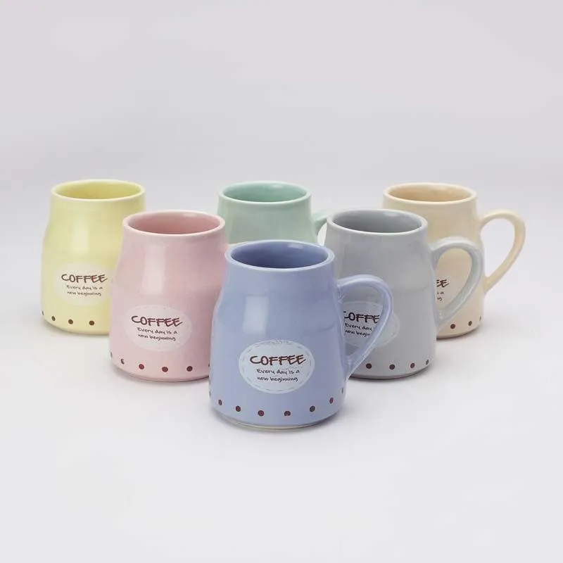 Caffeine Ceramic Tea Cup (200 mL Each) - Set of Six media 6