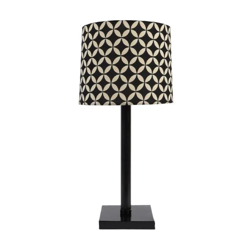 Tatania Monroe Fabric Table Lamp - Black,White media 4