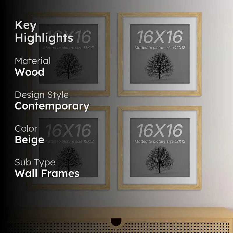 Naia Photo Frame (Beige) - Set Of Four media 2