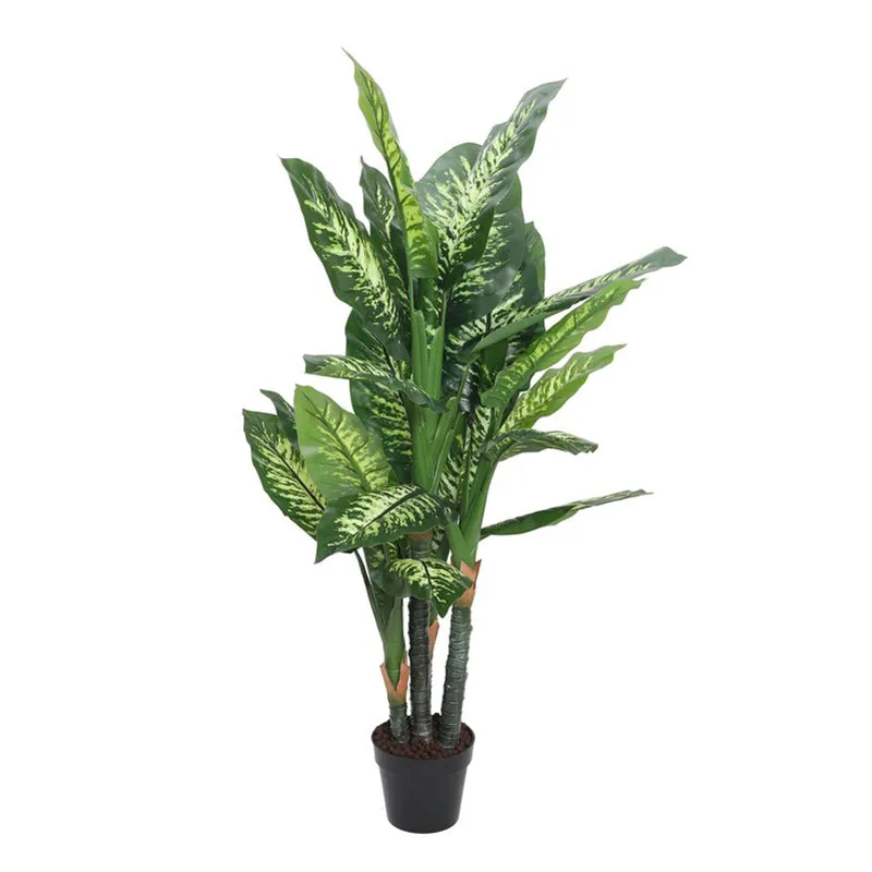 GreenSphere Artificial Plant With Black Plastic Pot - 4.8 ft media 4