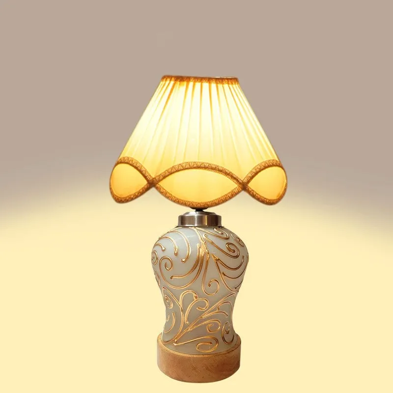 Lumithra Arc Wooden Table Lamp - OffWhite media 6