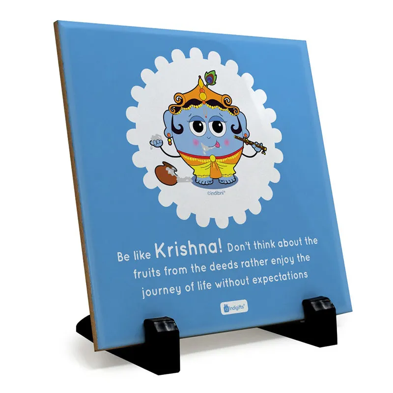Whimsy Cute Krishna Motivational Showpiece media 3