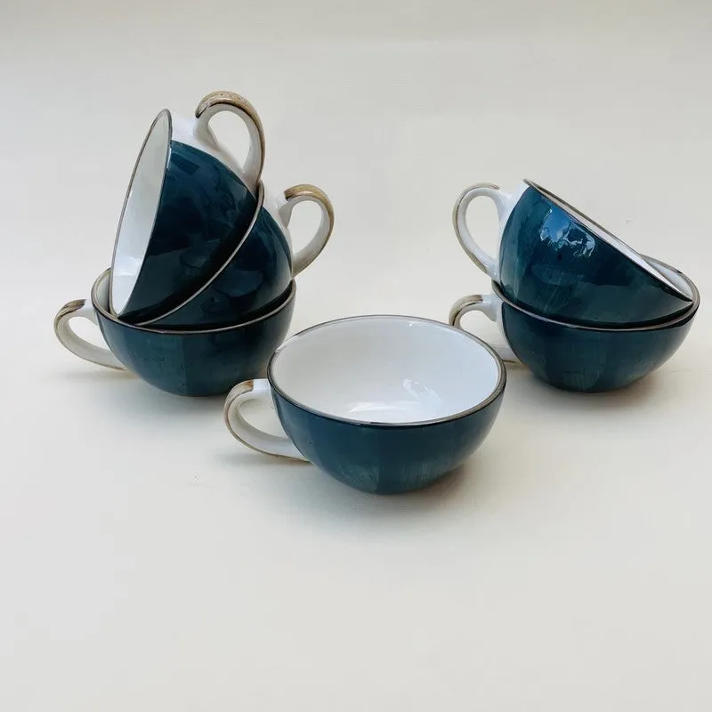 Bliss Ceramic Tea Cup (240 mL Each) - Set Of Six media 5