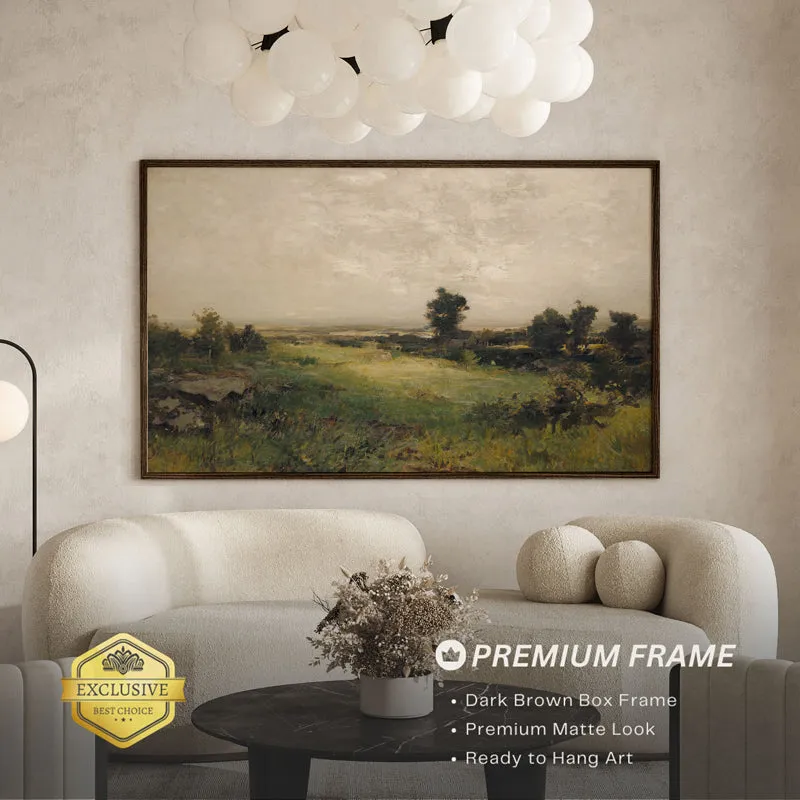 Fairytale Meadow Wood Wall Art With Frame - Black media 3