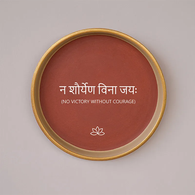 Words Of Wisdom Terracotta Wall Plate - Set Of Three media 4