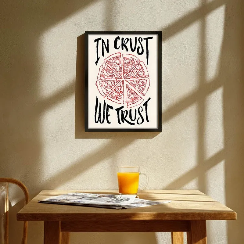 Crust Trust Archival Canvas Wall Art - Black media 1