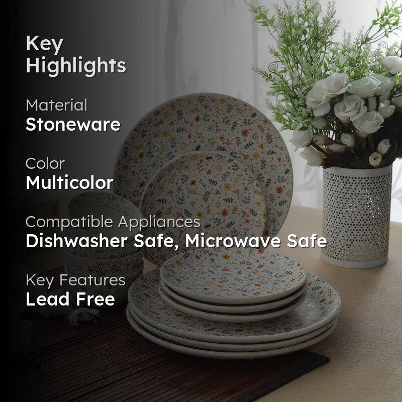 Bloomstone Stoneware Dinner Set - 12 Piece Set media 2
