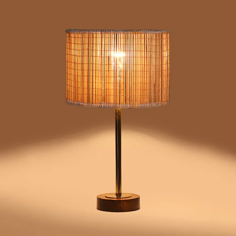 Bambou Rodin Wooden Table Lamp - Beige,Gold,Brown media 6