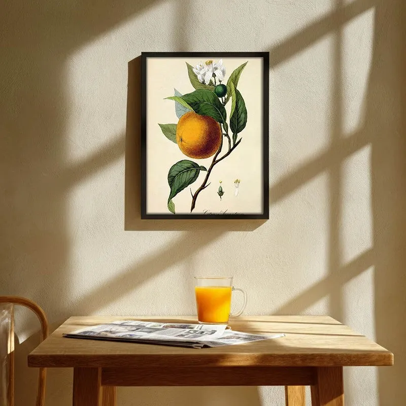 Tropical Zest Archival Canvas Wall Art - Black media 1
