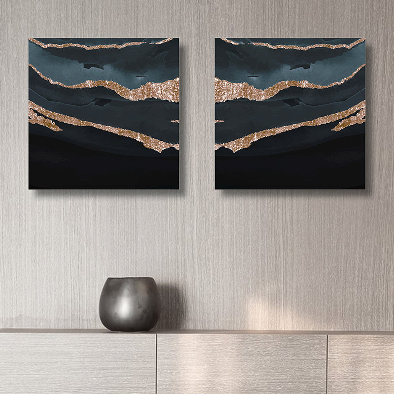 Stria Of Glitter Canvas Wall Art - Set Of Two