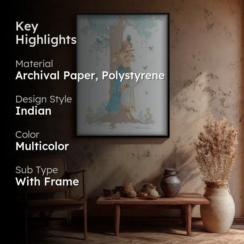 Lord Krishna Keshav Charming Archival Paper Wall Art media 2