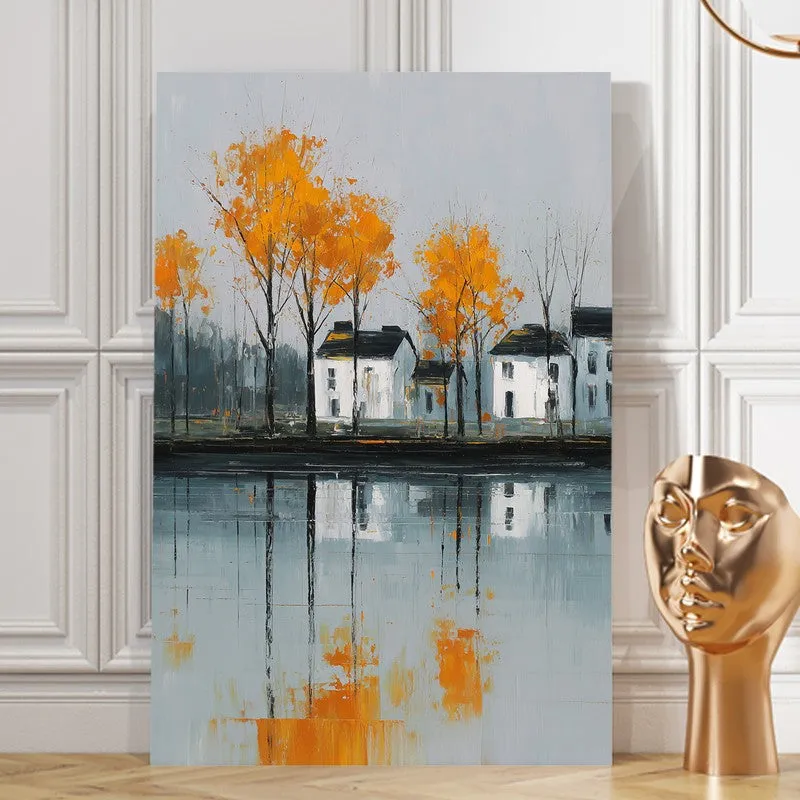 Autumn Reflection Landscape Canvas Wall Art media 8
