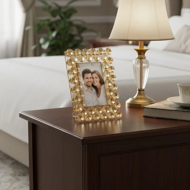 Shine Crystal Photo Frame - Gold media 1