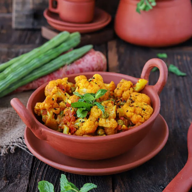 Rasoi Terracotta Serving Kadhai - 1000 mL media 5