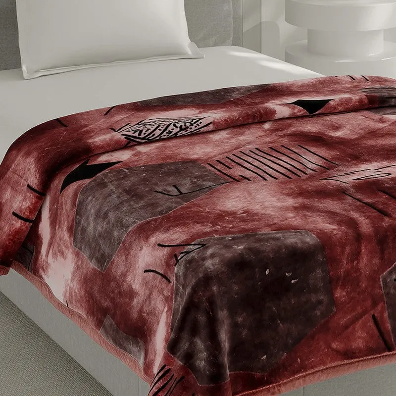 Monte Carlo Crimson Harmony Blanket (Brown) - 625 GSM media 4