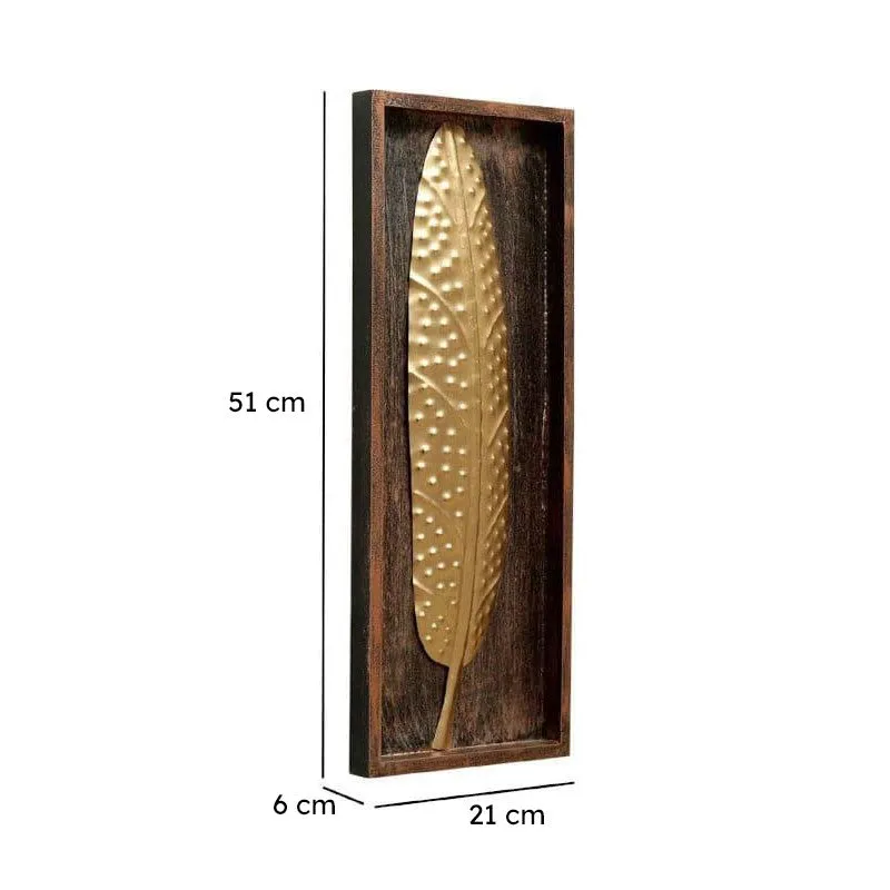 Eagle Feather Iron & Wooden Wall Accent media 4