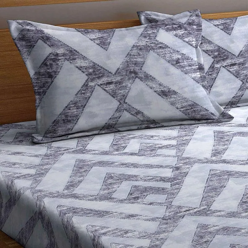 Simba Geometric Bedsheet - 150 GSM media 4