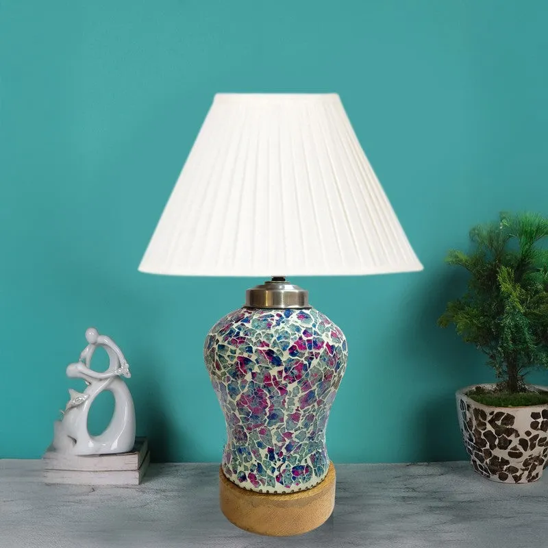 Floranisse Pleatra Wooden Table Lamp - Multicolor media 3