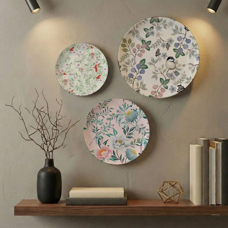 Pastel Poise Metal Wall Plates - Set Of Three media 3