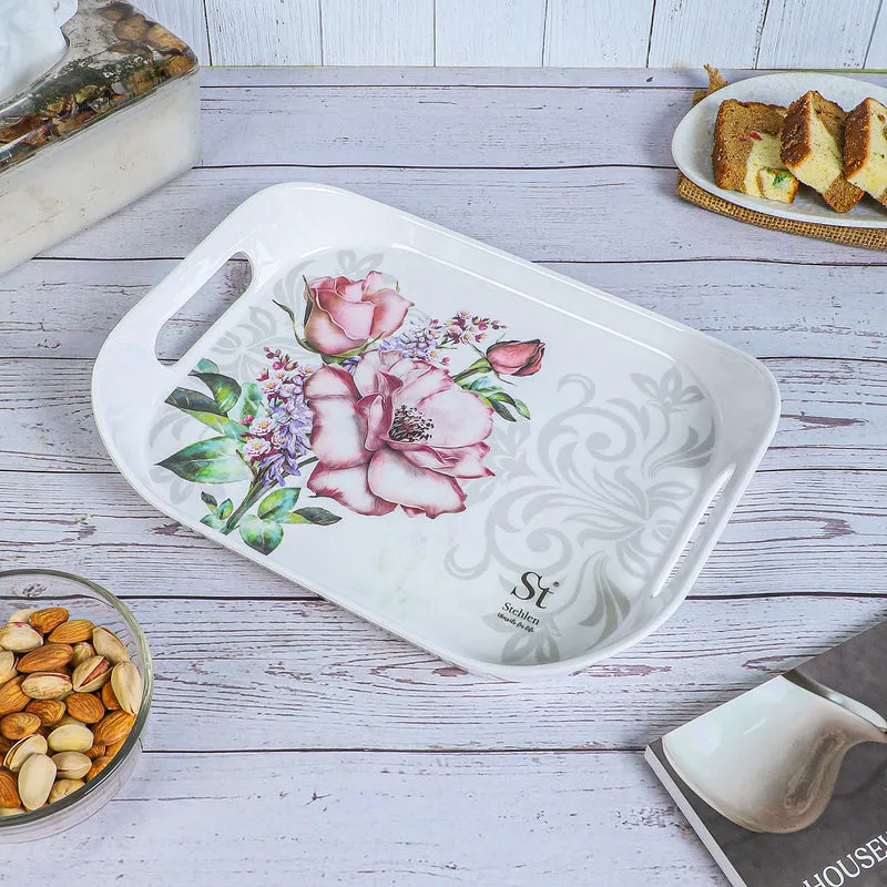 Rosewood Path Melamine Serving Tray - 4