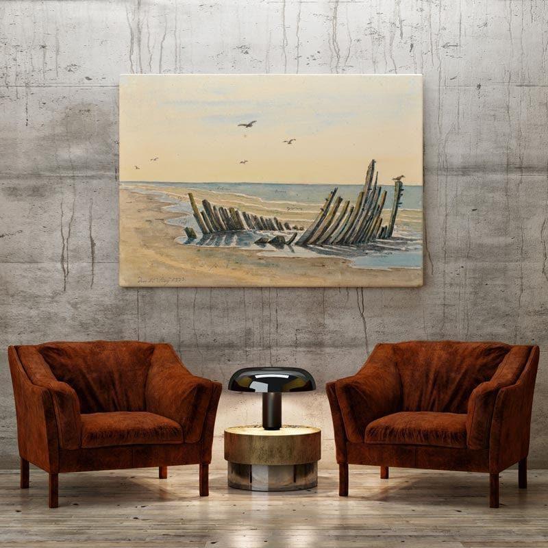 The Beachy Vibes Canvas Wall Painting - Gallery Wrap