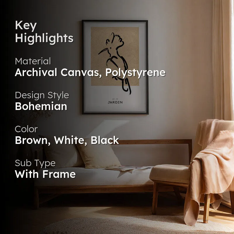 Gentle Wild Canvas Wall Painting With Black Frame media 2