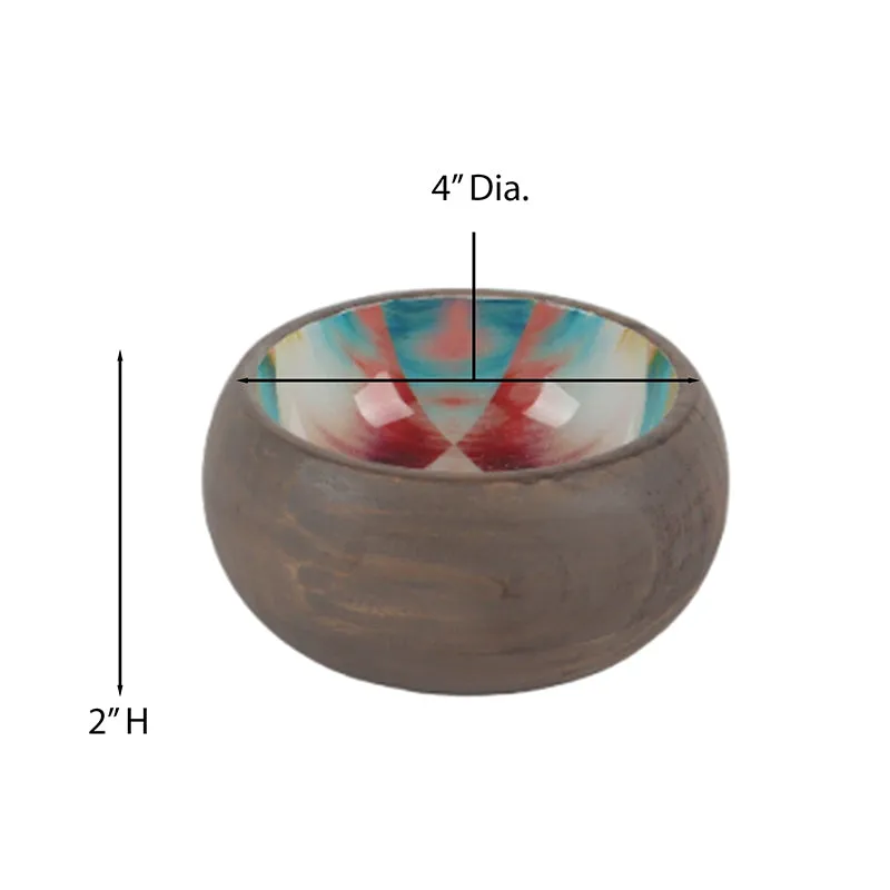Tharva Acacia Wood Snack Bowl media 4