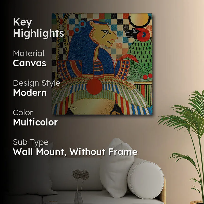 Egyptian Divinity Canvas Wall Art media 2