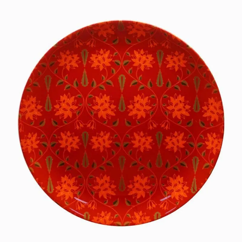 Magnate Mughal decorative Plate - Red media 5