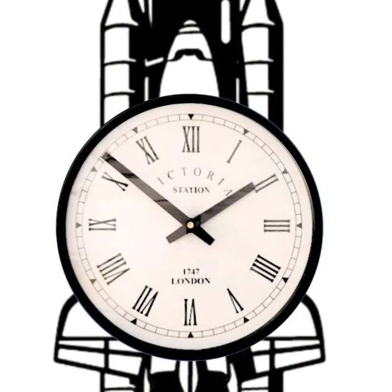 Rocket Steel Analog Wall Clock - Black media 5