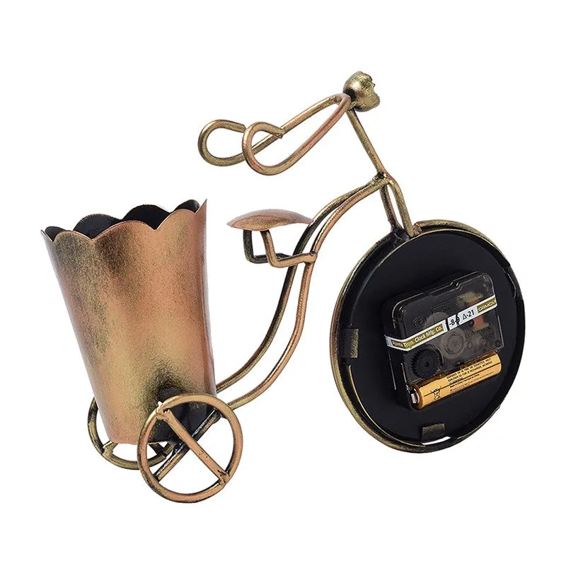Bicycle Clock With Stationery Holder Cum Clock media 6