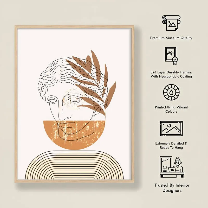 Athena Archival Canvas Wall Art - Natural Brown Frame media 8