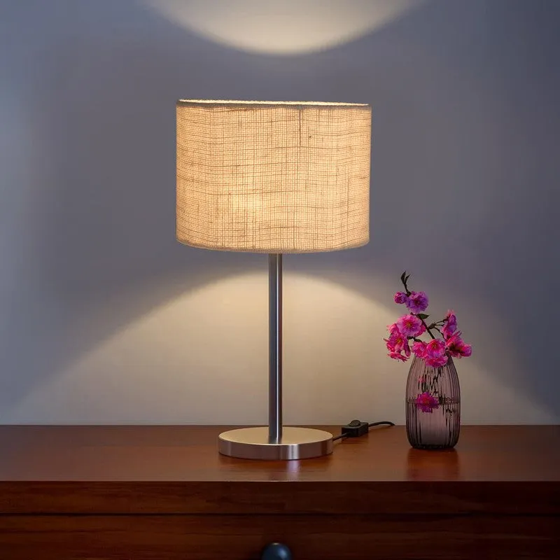 Noctra Ilya Glow Metal Table Lamp - White media 1