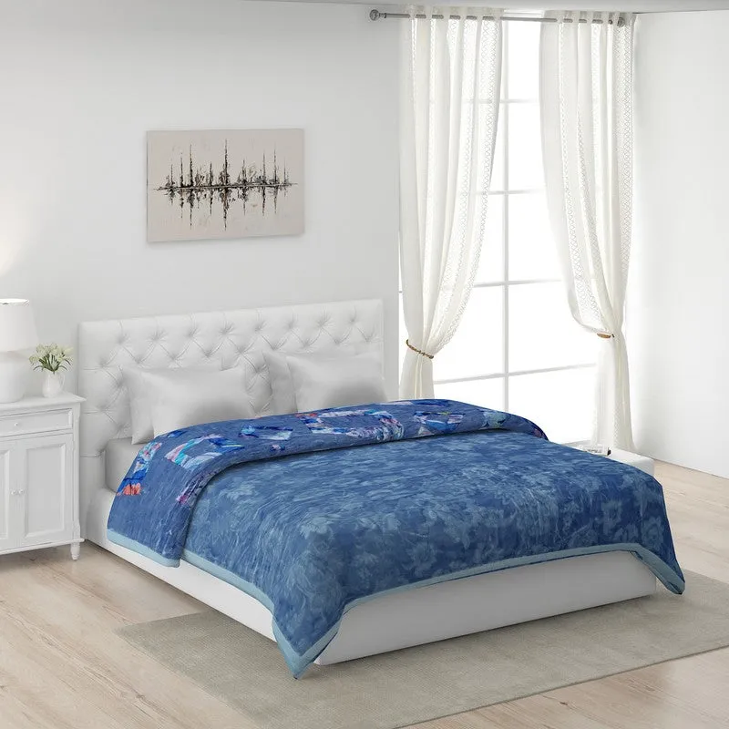 Monte Carlo Mystic Meadow Blanket (Blue)- 900 GSM media 1