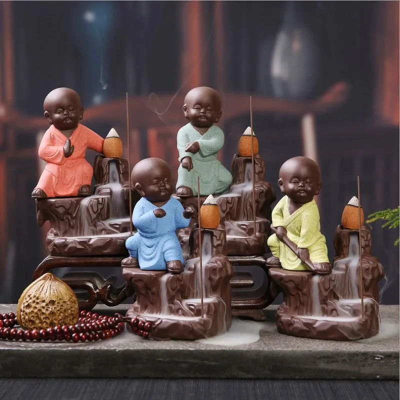 Buddha Monk Smoke Fountain media 7