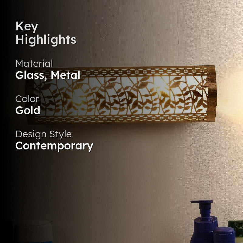 Birch Bow Glass & Metal Wall Lamp media 2