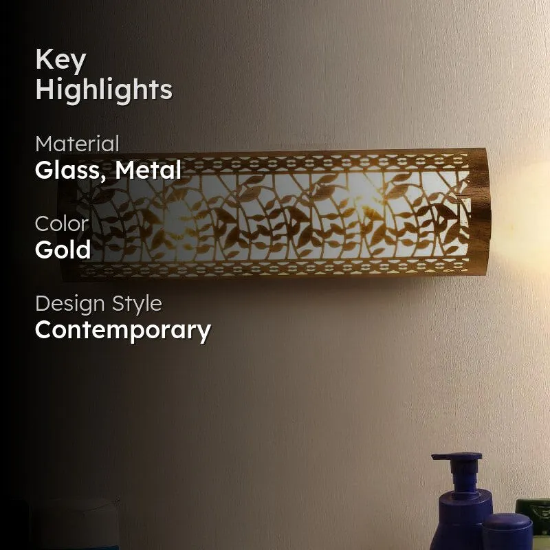 Birch Bow Glass & Metal Wall Lamp media 2