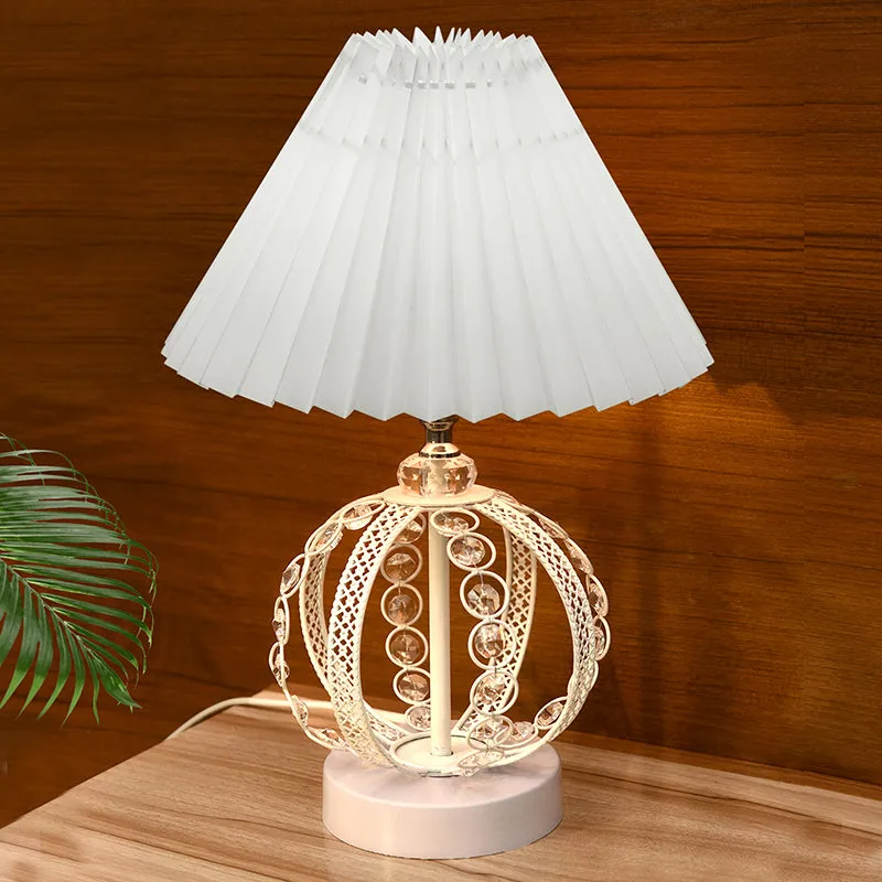 French Pleat Orna Metal Table Lamp media 2