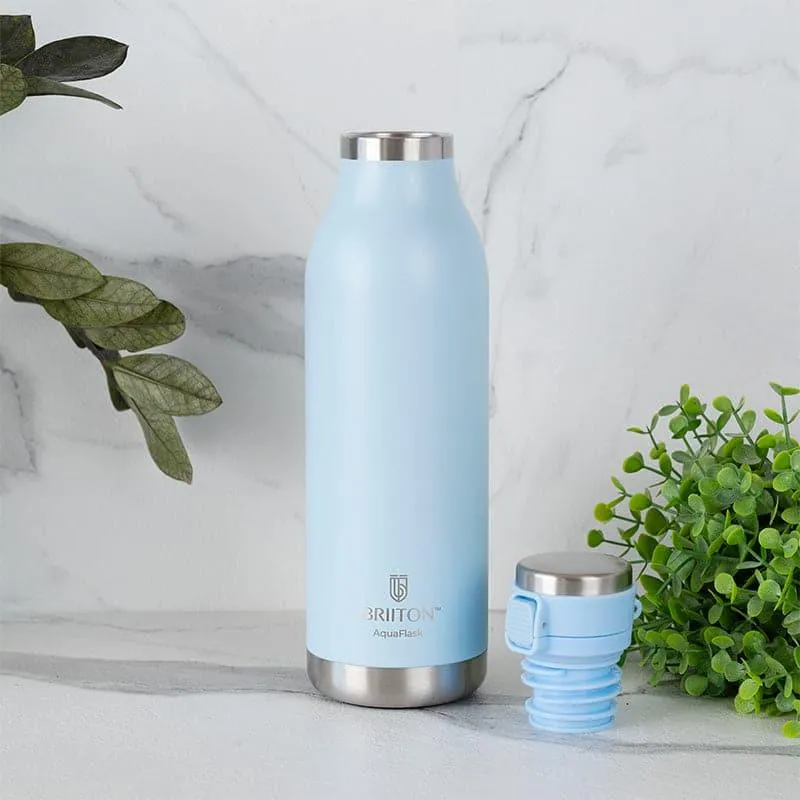 Pristine Sip Hot & Cold Thermos Water Bottle (Blue) - 650 mL media 3