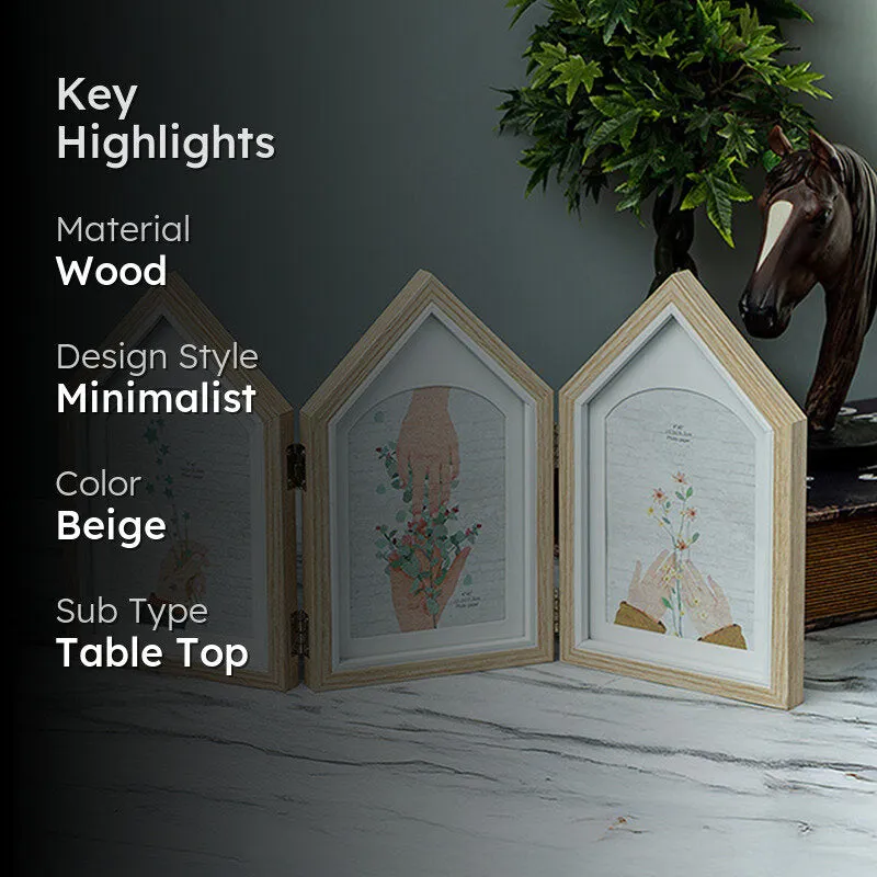 Memory Home Trio Photo Frame - Beige media 2