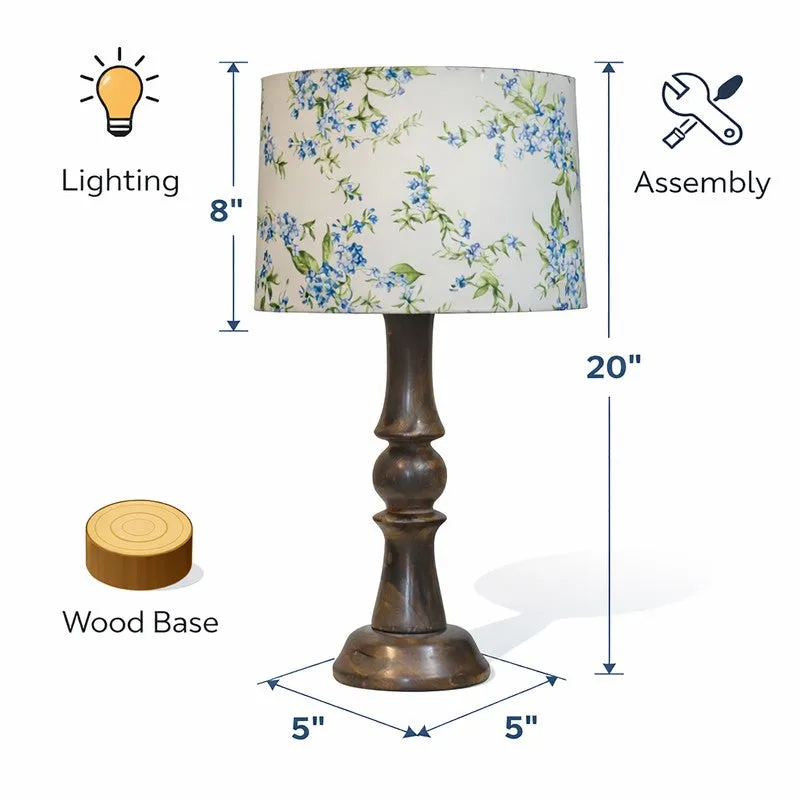 FoliageEcho Wooden Table Lamp media 8