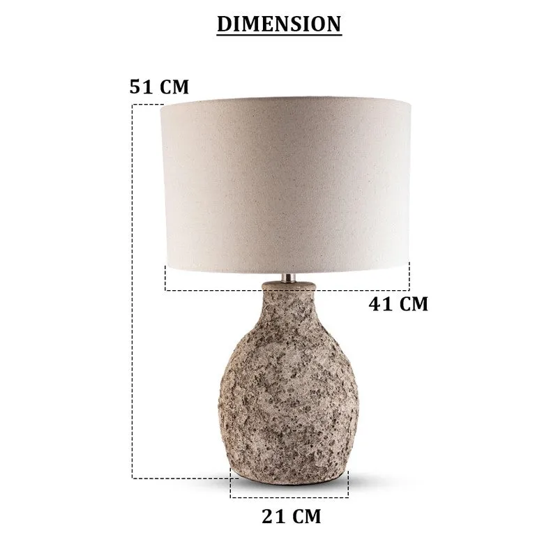 AarviDecor Morvella Accent Fabric Table Lamp - Grey media 7