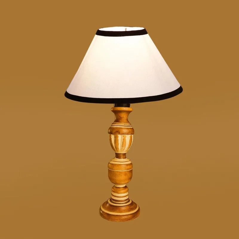 Zenrae Elix Wooden Table Lamp - White media 6