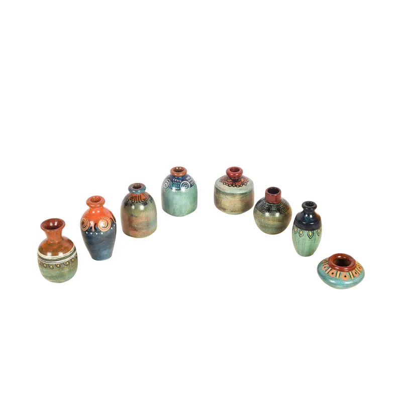 Kosha Terracotta Vase - Set of Eight media 4