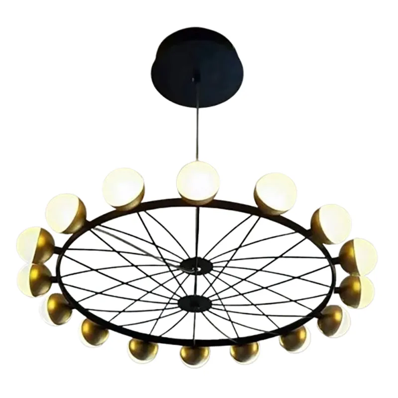 Solisine black metal cluster chandelier shown against a white background.